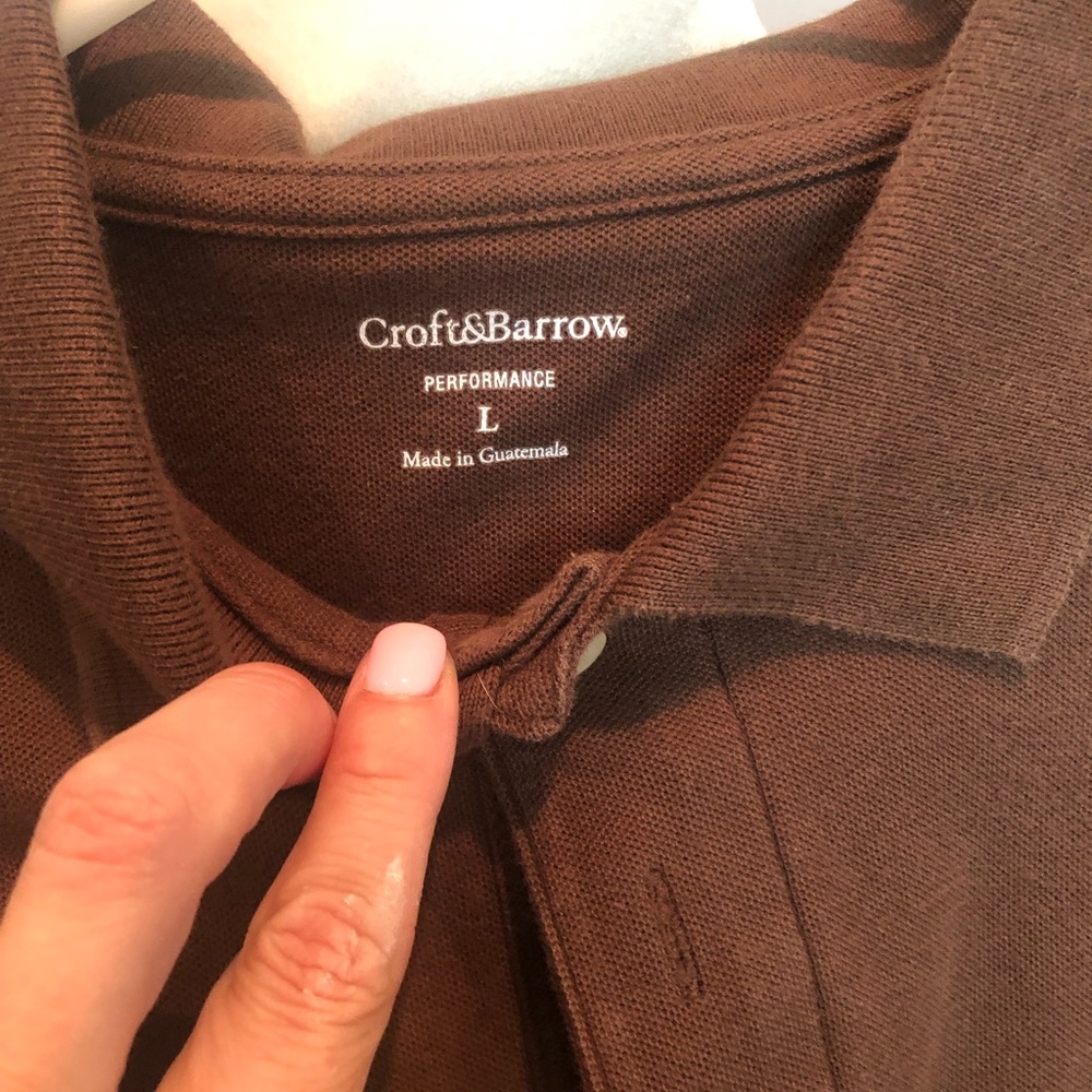 Men’s Croft & Barrow polo shirt worn once - Picture 2 of 3